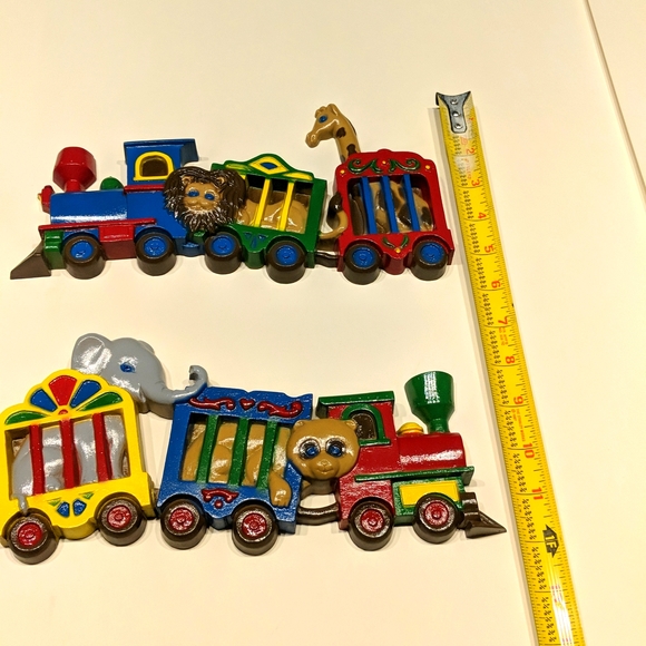 Burwood Circus Train theme set of 2 wall hangings - Picture 7 of 7